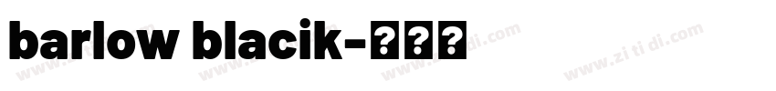 barlow blacik字体转换